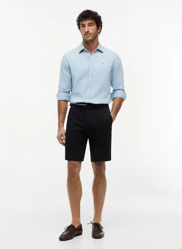 Tommy Hilfiger Black Essential Regular Fit Short with Belt for Men | Best Price UAE